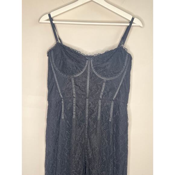 Jonathan Simkhai x REVOLVE Lace Bustier Bodycon Midi Dress Black Women's L NWT - Picture 4 of 13